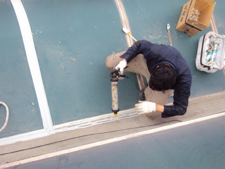 넥산 실리콘교체작업