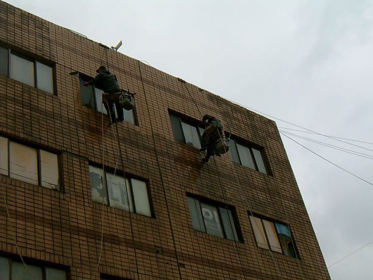 동암교회외벽청소