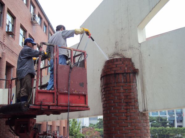 광운대학교외벽청소(벽돌)