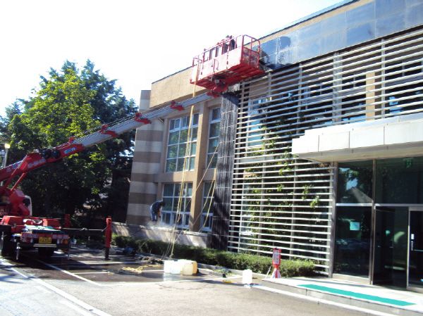 전자파기술원 외벽청소